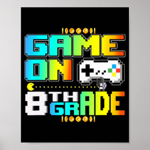 Spela 8:e Klass-spelvideospelaren tillbaka till sk Poster