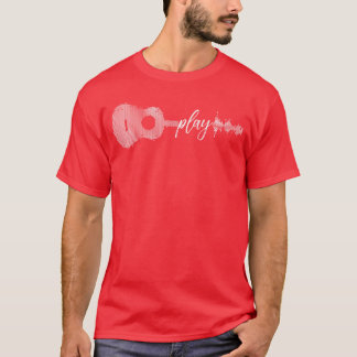 Spela Akustisk Gitarr Spelare Gitarrist Gåvor Musi T Shirt
