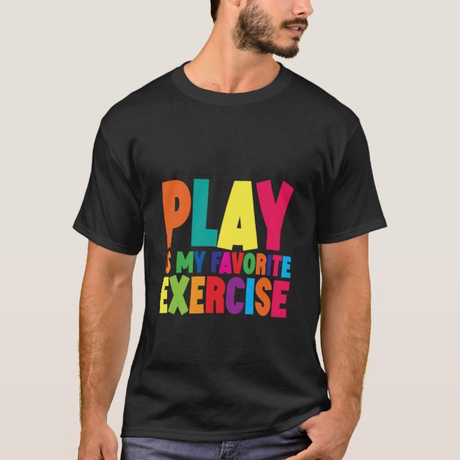 Spela är min favoritträning t shirt (Framsida)