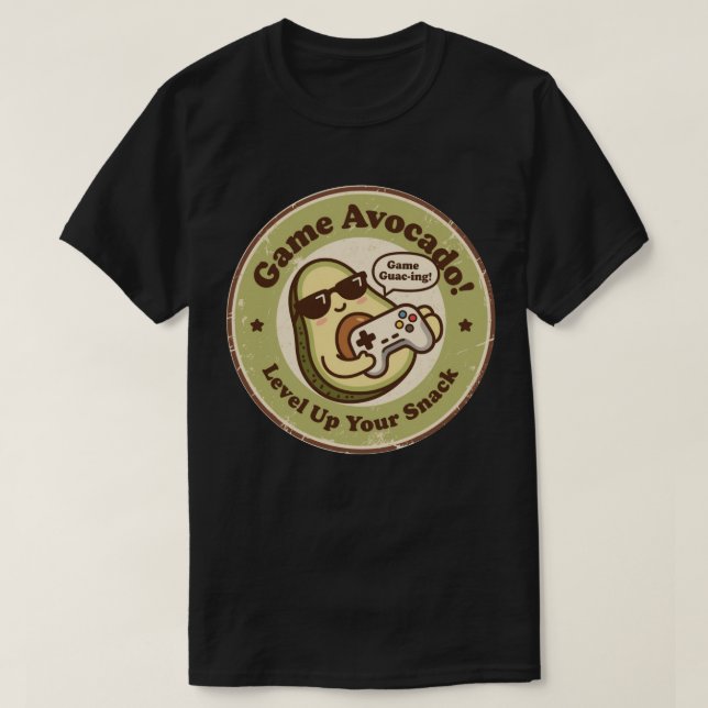 Spela Avokado! Uppgradera ditt mellanmål T Shirt (Design framsida)