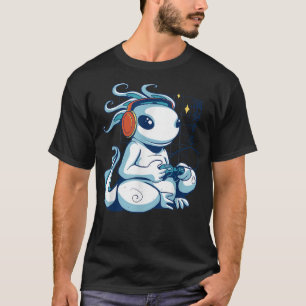 Spela Axolotl Japanska Art Axolotl Spela upp video T Shirt