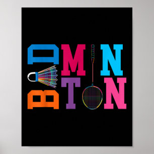 Spela Badminton Forever Game Sports Badminton Poster