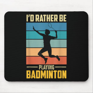 Spela Badminton Shuttle Retro Badminton Spelare Sp Musmatta