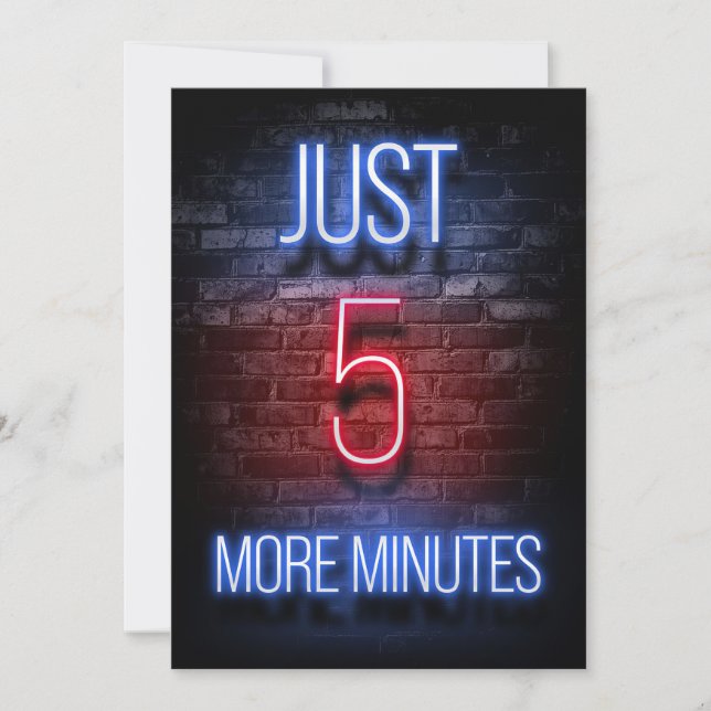 Spela bara fem minuter till spara datumet (Framsida)