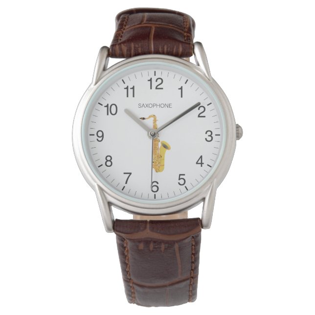 Spela bara saxofon. armbandsur (Framsida)