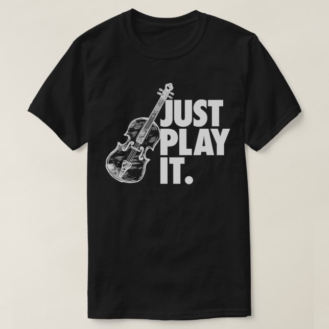 Spela bara Violin Gift 1 T Shirt (Design framsida)
