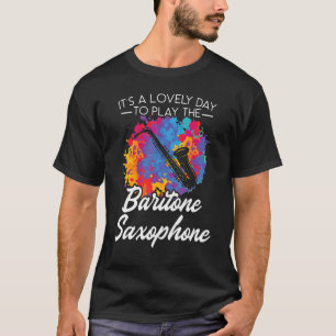 Spela Baritone Saxophone Musical Instrument Sax T Shirt