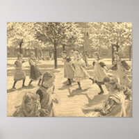 SPELA BARN EFTER PETER HANSEN POSTER