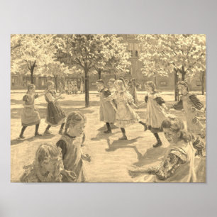 SPELA BARN EFTER PETER HANSEN POSTER
