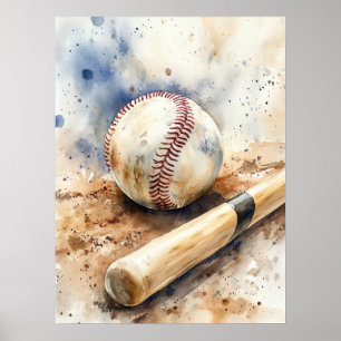 Spela Baseball Spelet Poster