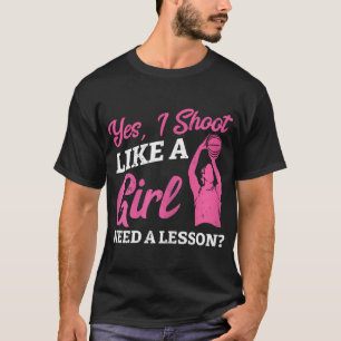 Spela basket som en tjej Baller Basketball P T Shirt