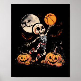 Spela Basketball Halloween Manar Boys Basketball Poster