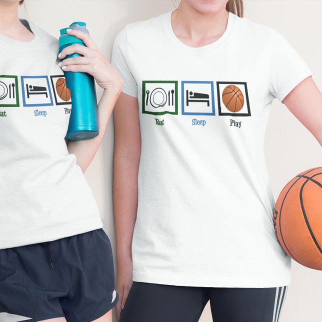 Spela basketbollspelare, damernas i viloläge t shirt (Skapare uppladdad)