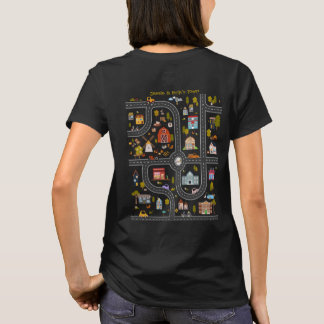 Spela bilar på Mamma bak, barn spelar Mat T Shirt
