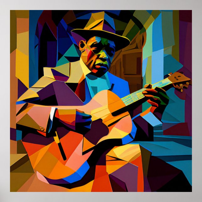 SPELA BLUES POSTER (Framsidan)