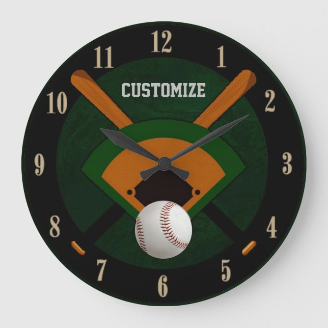 Spela Boll Baseball Stor Klocka (Framsida)