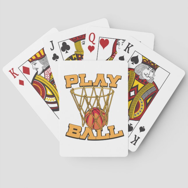 Spela boll basket. casinokort (Baksidan)