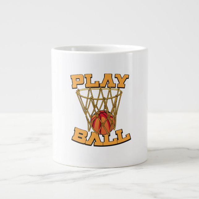 Spela boll basket. jumbo mugg (Framsidan)