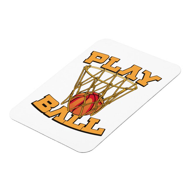 Spela boll basket. magnet (Vänstra Sidan)