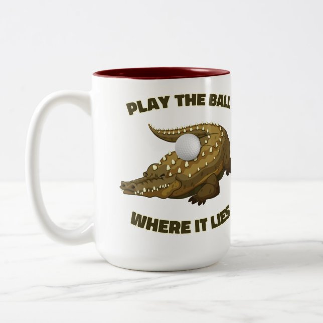 Spela Boll där det Ljuger - två ton Golf Mugg (Vänster)