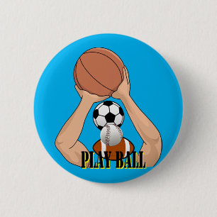 Spela Boll Games sport Tecknad Art Knapp