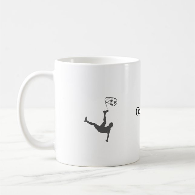 Spela Boll-jacka! Fotboll Kaffemugg (Vänster)