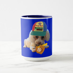 Spela Boll Pudel 2-tonkaffe Mugg