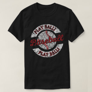 Spela Boll Vintage Baseboll  T Shirt