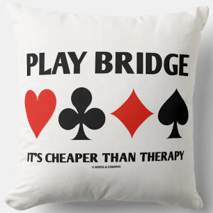 Spela Bridge Det är billigare än Kostym med 4-kort Kudde