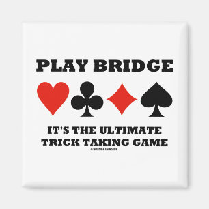 Spela Bridge Det är den ultimata tricksspelet. Magnet