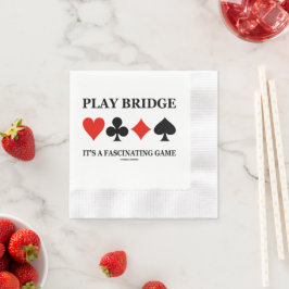 Spela Bridge Det Är Ett Fascinerande Spel Kortfärg Pappersservett