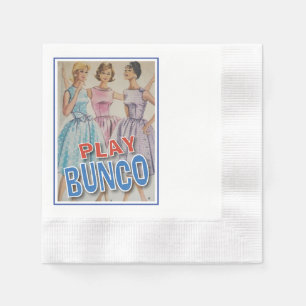 Spela Bunco med flickorna Pappersservett