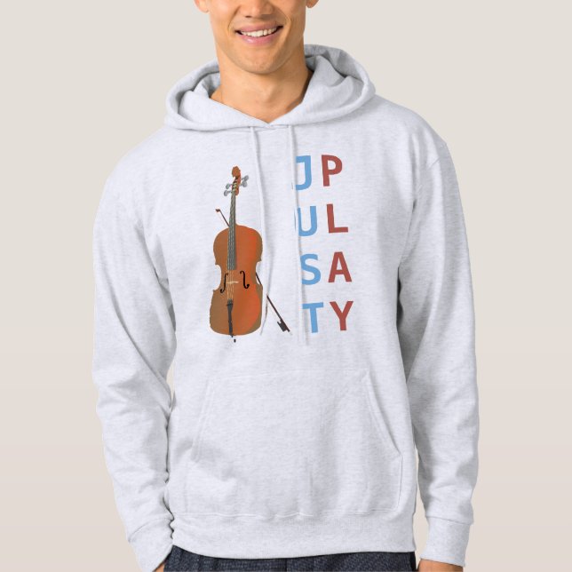 Spela Cello. Hoodie (Framsida)