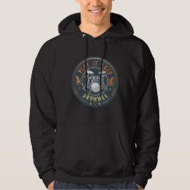Spela den högt uppsatta Drummer-musiker Hoodie