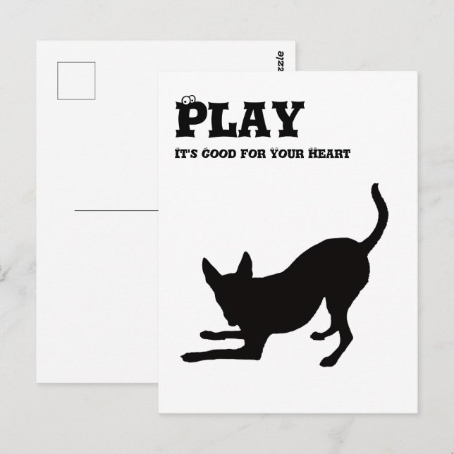 Spela: Det är Bra för dig Vykort (Fram/baksida)