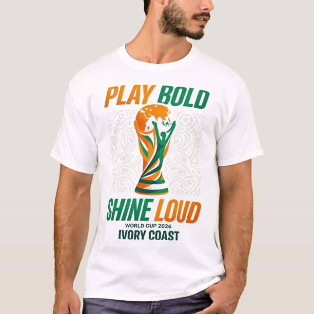 Spela djärvt Lys högt T Shirt (Framsida)