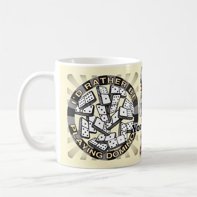 Spela Dominobrickor Kaffemugg (Vänster)