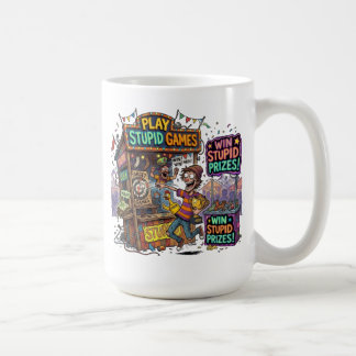 Spela Dumma Spel Vinn Dumma Priser Rolig Karneval Kaffemugg