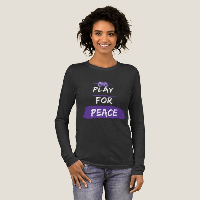 Spela för fred t shirt (Hel framsida)