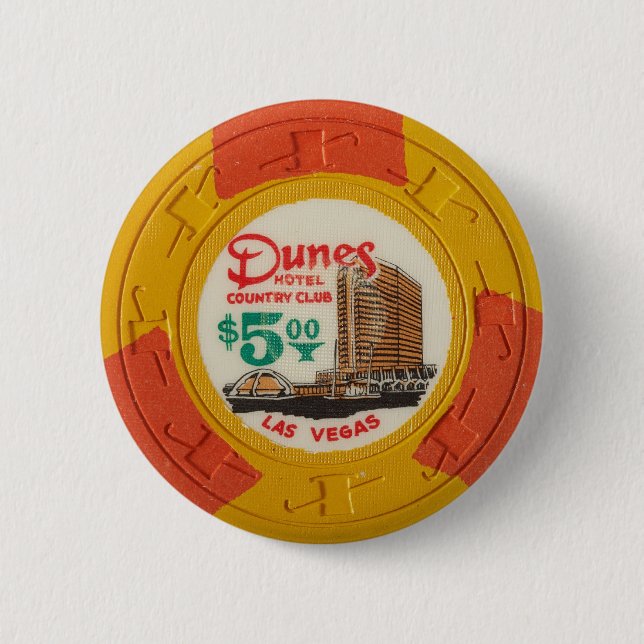 Spela för kasino för Las Vegas pokerchip som är Knapp (Framsida)