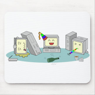 Spela för LAN-partydator som är geeky Musmatta