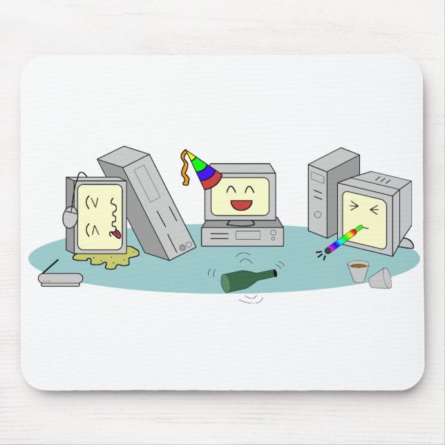 Spela för LAN-partydator som är geeky Musmatta (Framsidan)