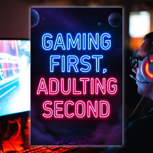 Spela först för att anpassa andra Vibrant Neon Fär Poster