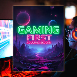 Spela först för att anpassa andra Vibrant Neon Fär Poster