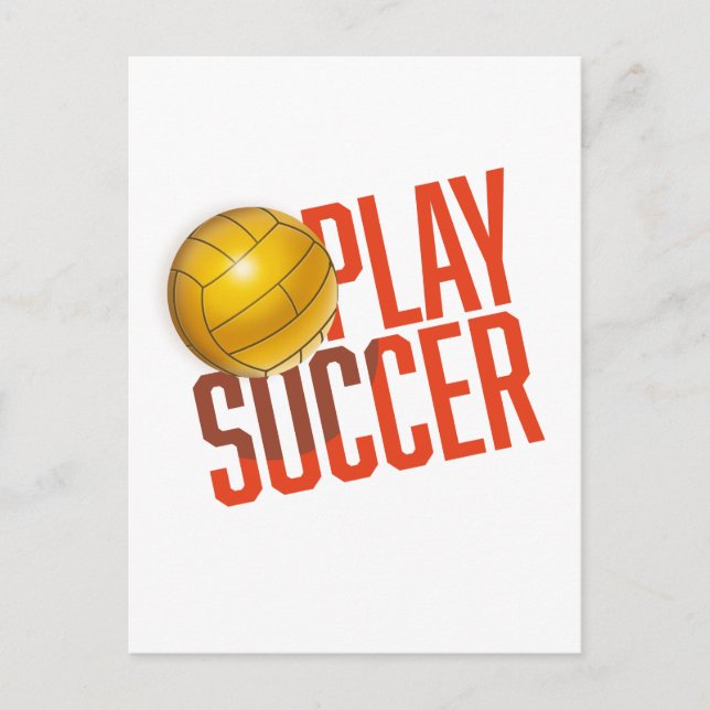 Spela fotboll vykort (Framsida)