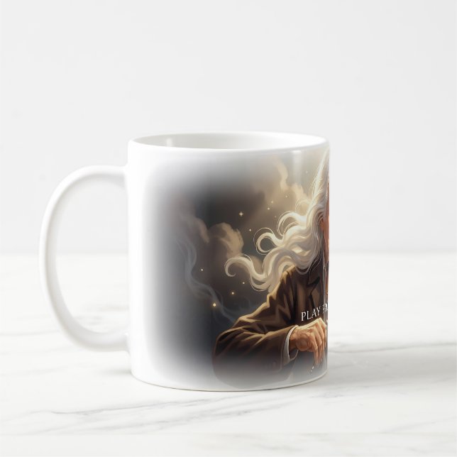 Spela från hjärtats musikmugg kaffemugg (Vänster)