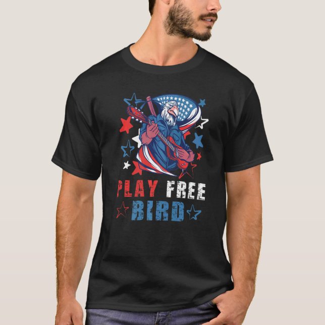 Spela fritt fågel t shirt (Framsida)