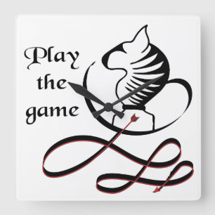 Spela GAME Bull Terrier Fyrkantig Klocka