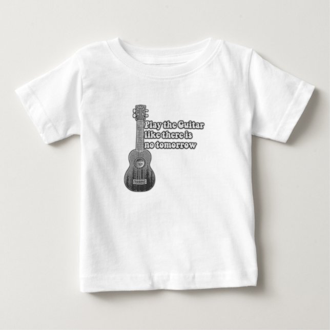 Spela gitarren som om det inte finns någon imorgon t shirt (Framsida)