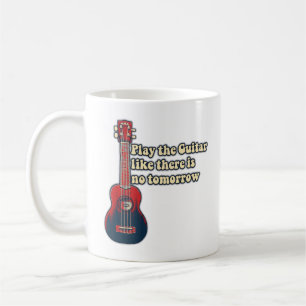 Spela gitarren som om det inte finns någon morgond kaffemugg